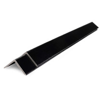 2" x 2" x 48" V-Board Cardboard Standard Edge Protectors, 0.120" Thick, Black
